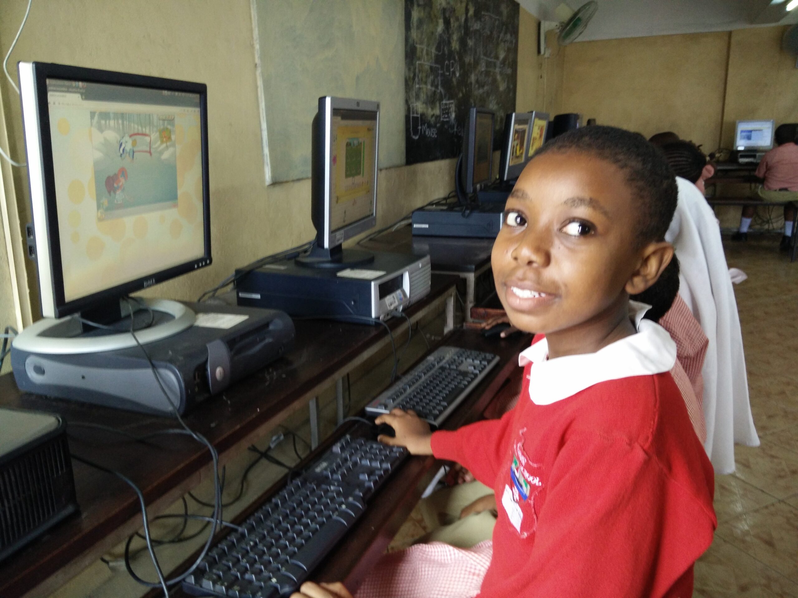 Patience Kamuche from Ganjoni Primary School, Millionth Digital Literate Child