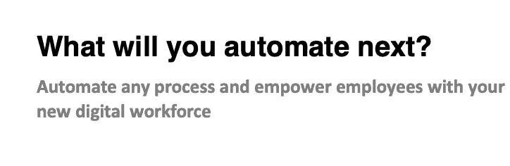 What will you automate next